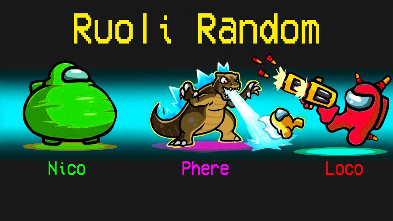 GIOCO CON 6 RUOLI RANDOM SU AMONG US!