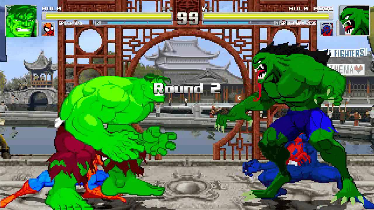 MUGEN: Spiderman & Hulk vs Spiderman2099 & Hulk2099