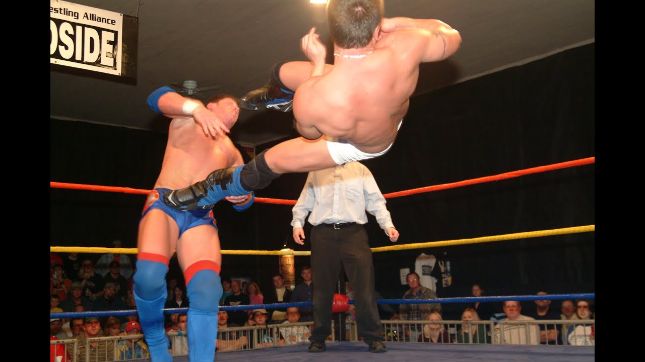 AJ Styles vs Jason Cross vs Jimmy Rave NWA Wildside Dec 2004 1-1-05
