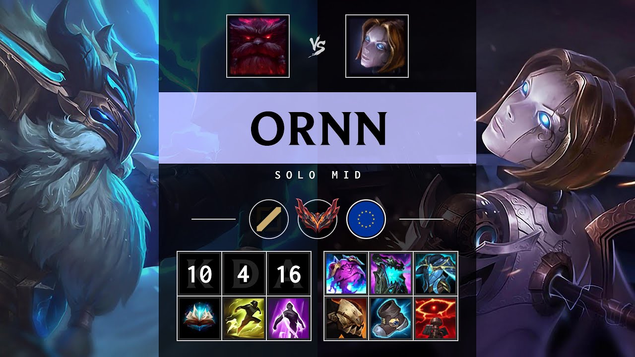 Ornn Mid vs Orianna - EUW Grandmaster Patch 25.19