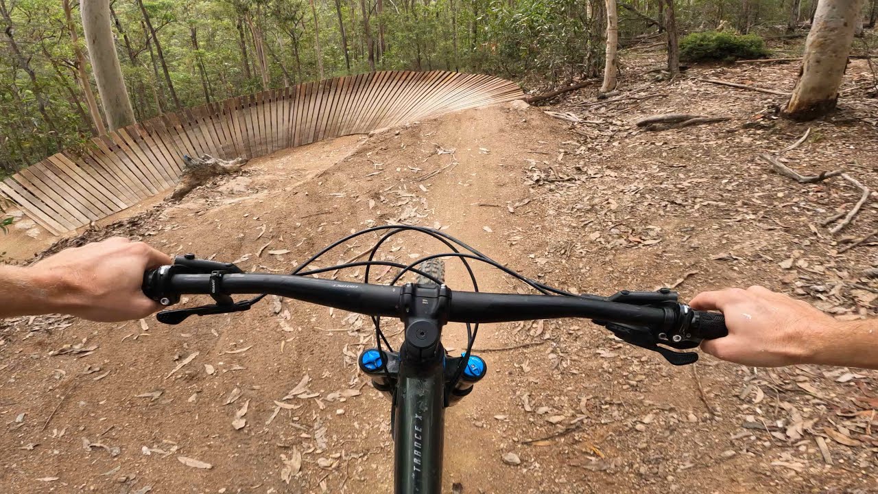 &ldquo;Pipeline&rdquo; Gap Creek mtb REFURBISHED Trail - Brisbane mountain biking black diamond full run
