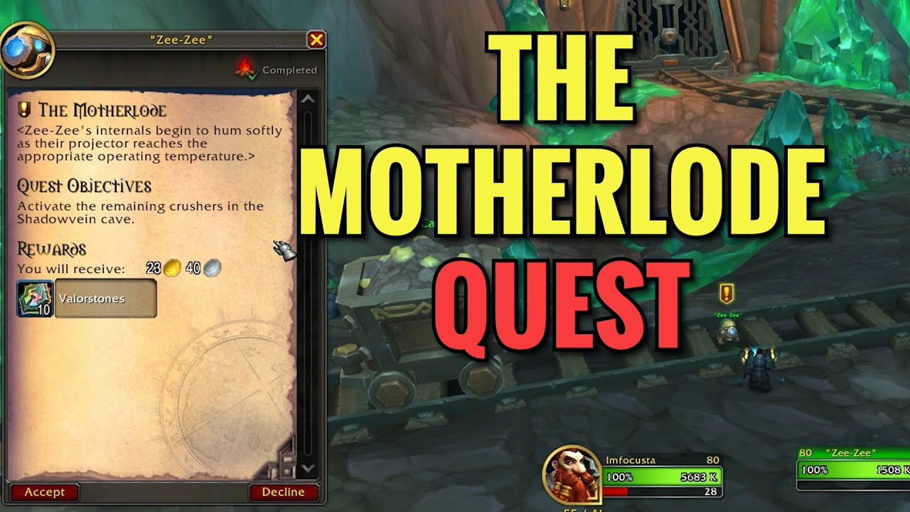 The Motherlode Quest (WoW TWW)