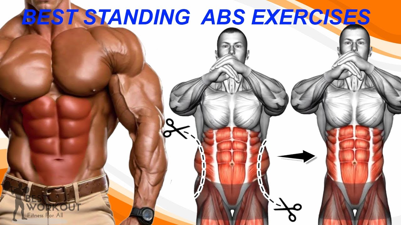 Best Standing Ab Exercises | Six Pack Abs at Home 💪🔥