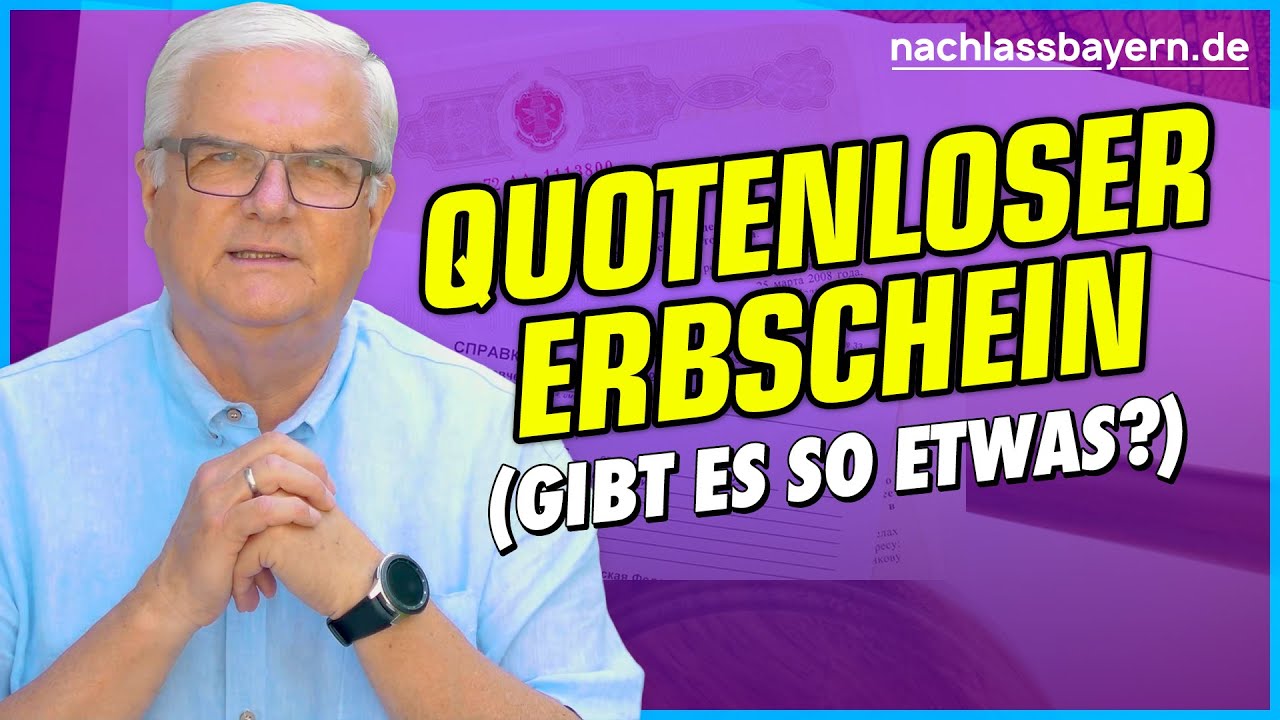 Erbquote - warum ist sie wichtig?