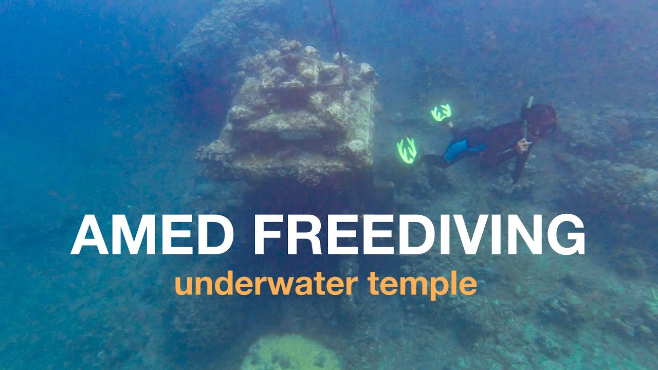 Pura Bawah Air di Pantai Jemeluk - Amed Freediving | Bali