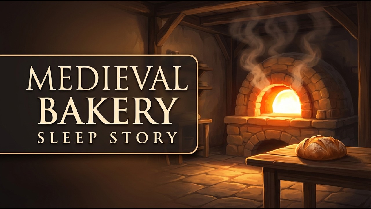 A Quiet Morning In A Medieval Bakery (Cozy Sleep Story + Fireplace Sounds)