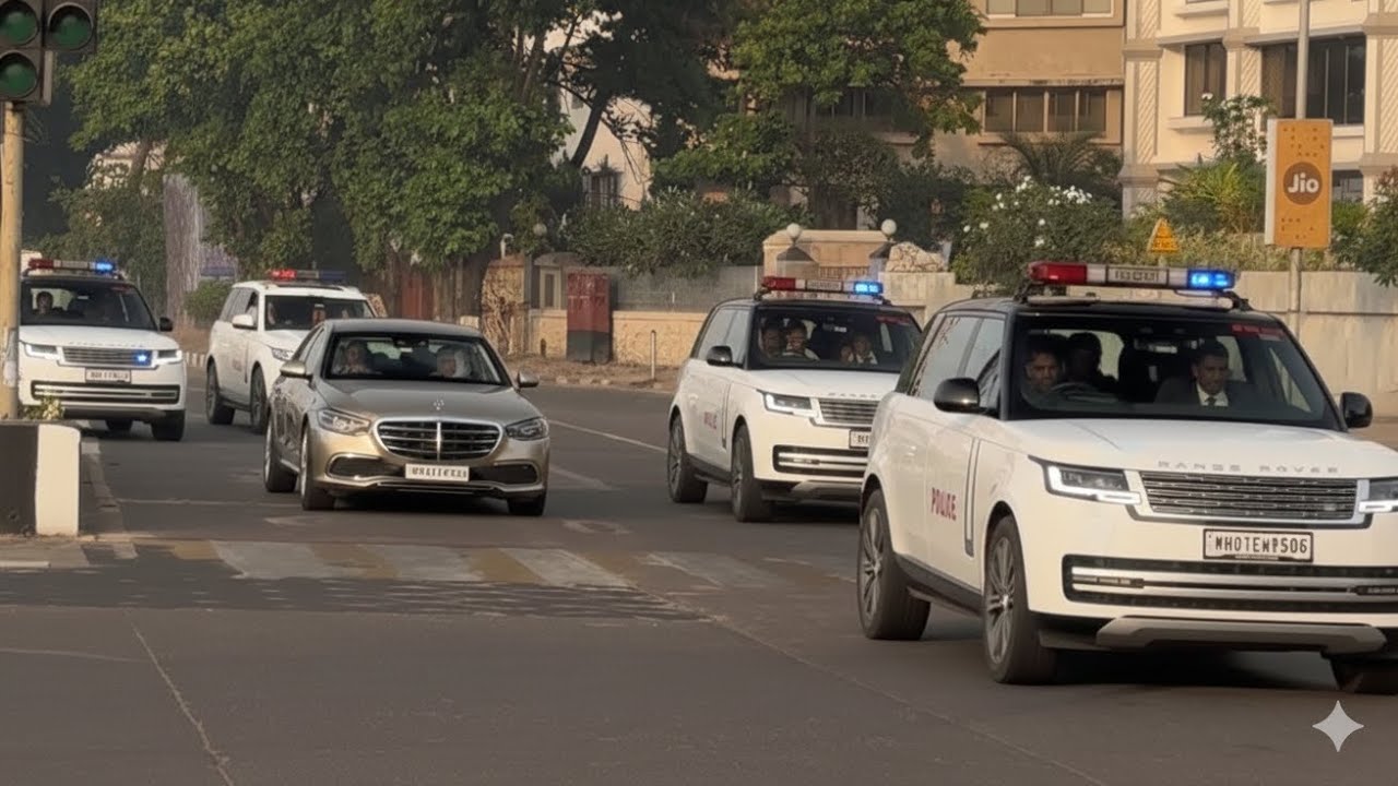  Billionaire Mukesh Ambani In his Bulletproof Mercedes Maybach S680 V12 with Z+ Security Convoy 🚨🚨🚨