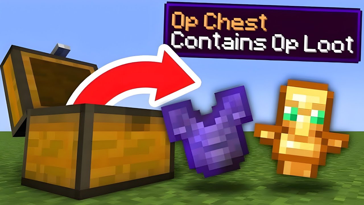 Minecraft But Chest Are OP✨🔥