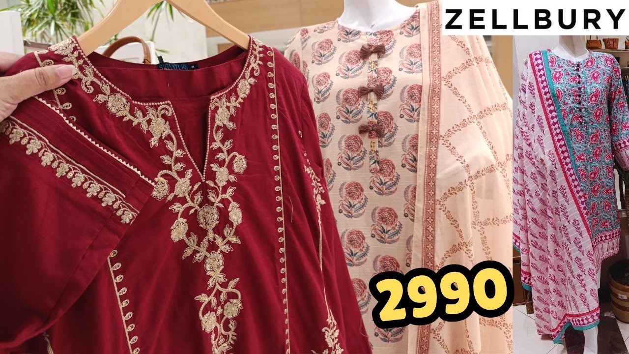 Zellbury New Collection 2025 ❤️📣 Latest 30 New Dresses 📣 zellbury sale price collection