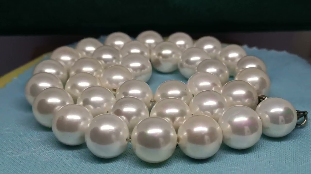 800 Ефектне вінтажне намисто під перли • великі намистини • класична елегантність