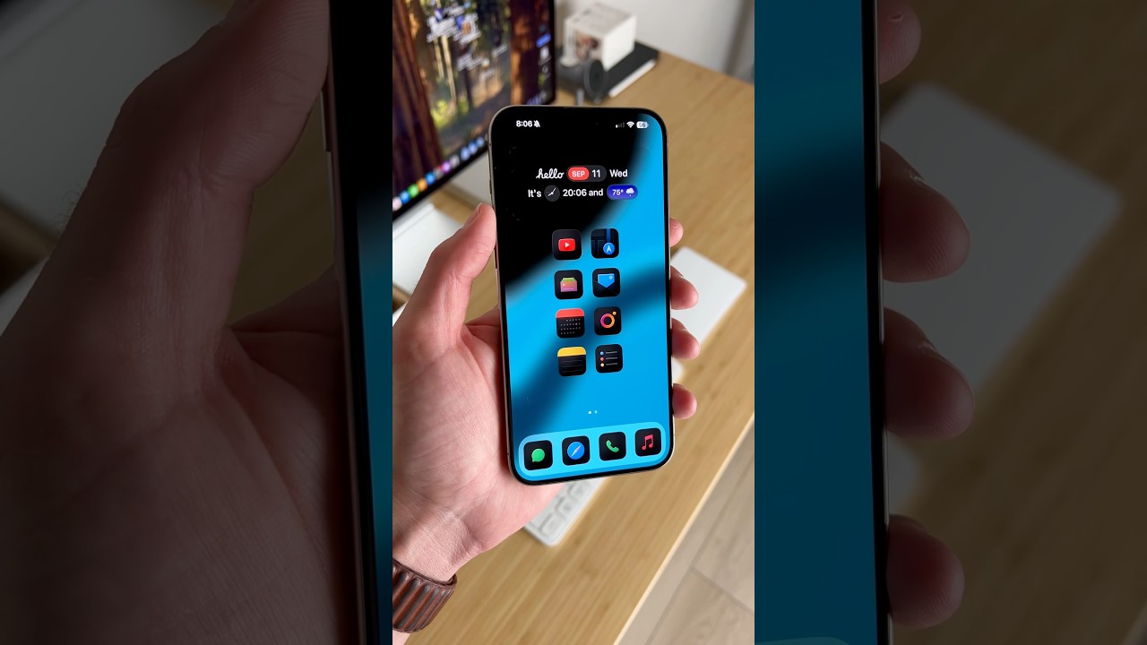 Ultra Minimalist iOS Set Up for iPhone 15 Pro Max 🔥