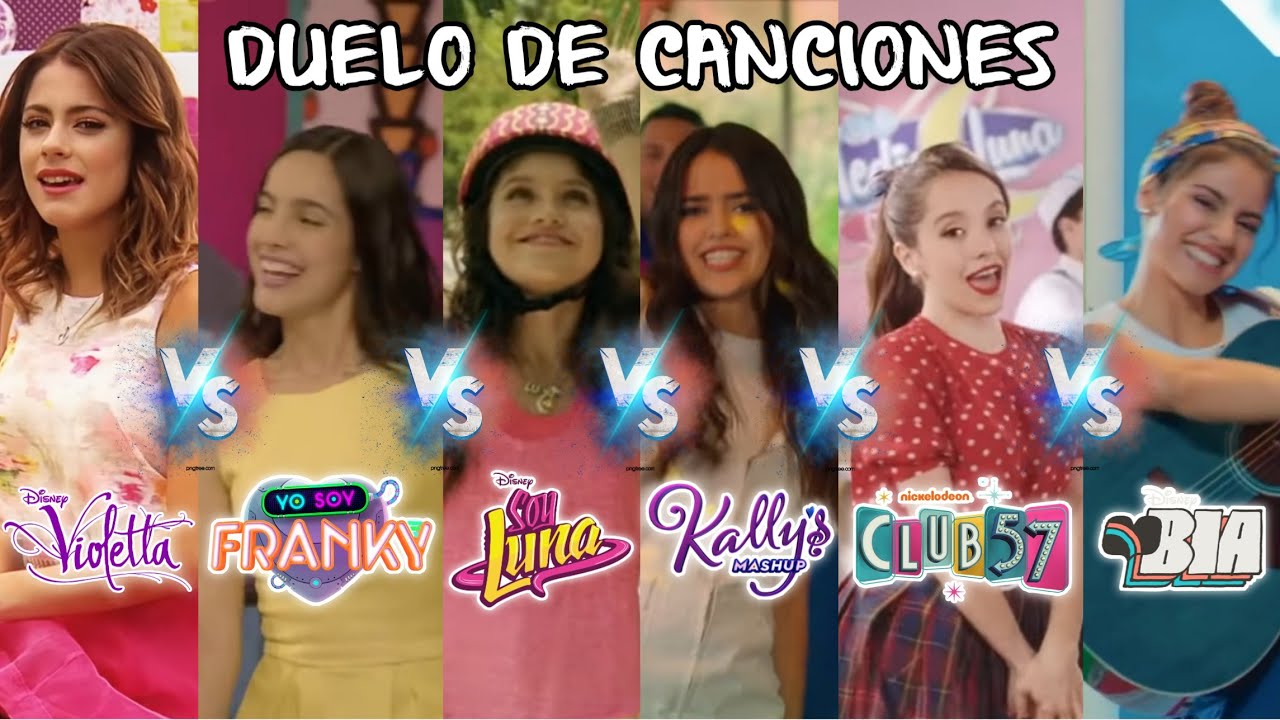Duelo de Canciones | Violetta VS Yo Soy Franky VS Soy Luna VS Kally's Mashup VS Club 57 VS Bia