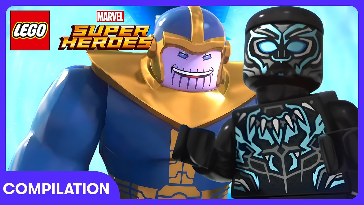 Black Panther VS Thanos! 😮💥💪| LEGO Marvel Superheroes | WildBrain Kids