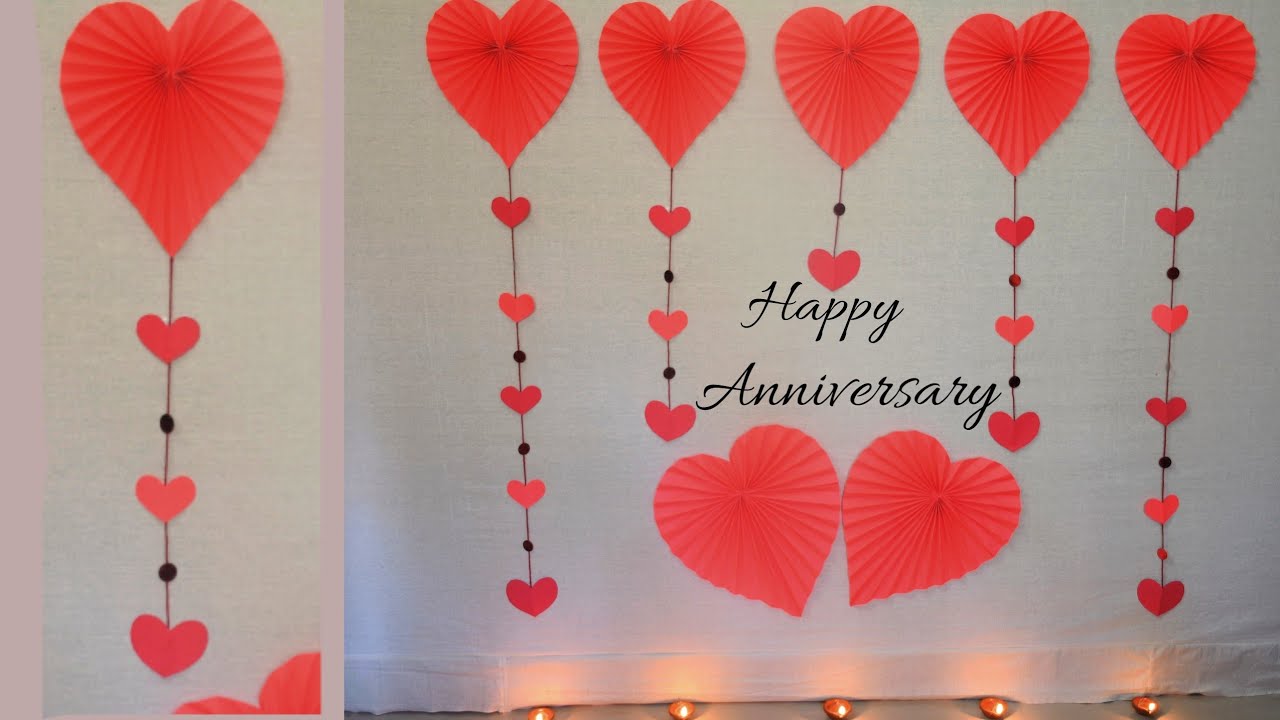 Wedding Anniversary decoration ideas at Home/Birthday decoration ideas/Party decoration ideas Easy
