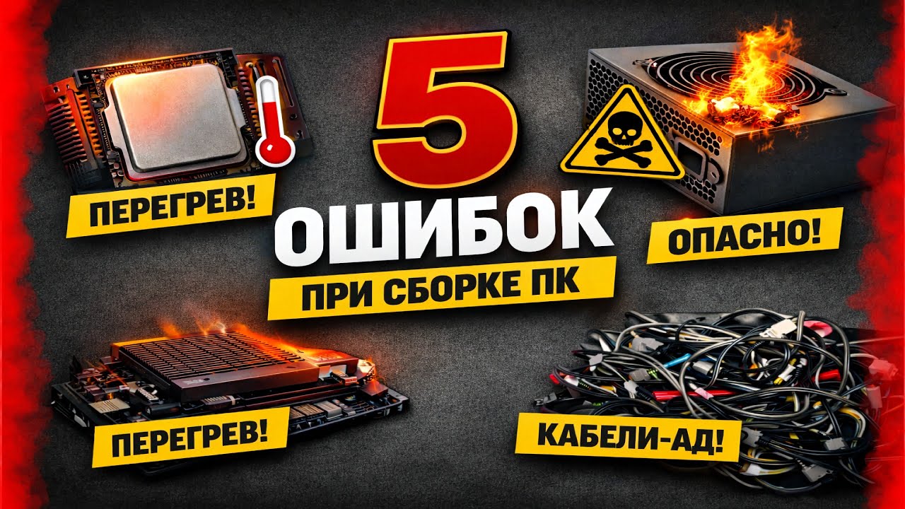 ЭТИ 5 ОШИБОК МОГУТ УНИЧТОЖИТЬ ТВОЙ ПК/КАК ИХ ИЗБЕЖАТЬ? 