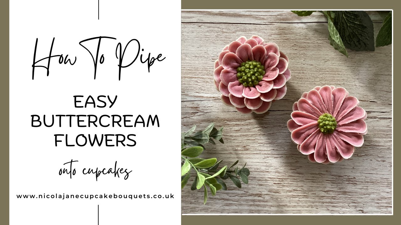 Как легко украсить кексы цветами из масляного крема с помощью кондитерской насадки № 104