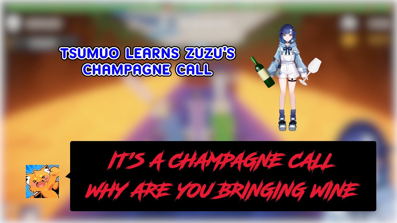 Tsumuo gets coaching for Zuzu's Champagne Call [VSPO! | ENG Sub]