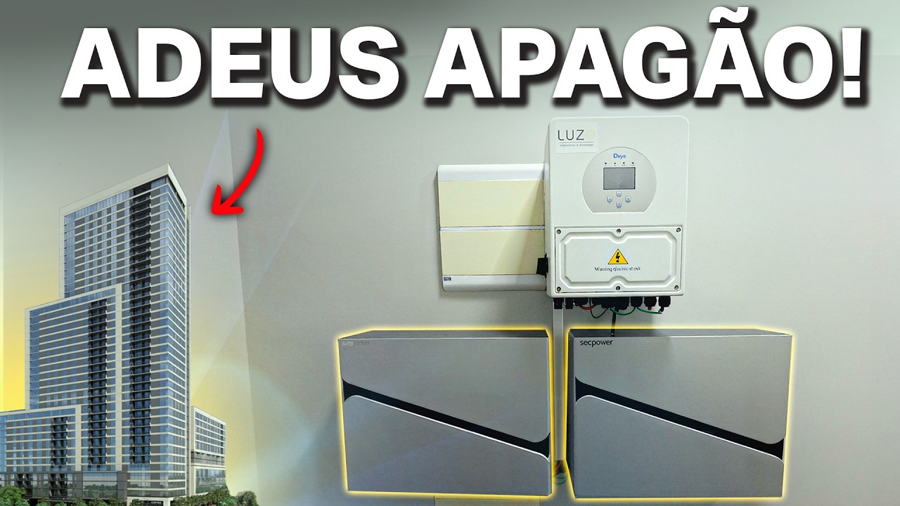 Instalamos a Bateria ideal para comércio! Sem placas solares e Contra Apagões