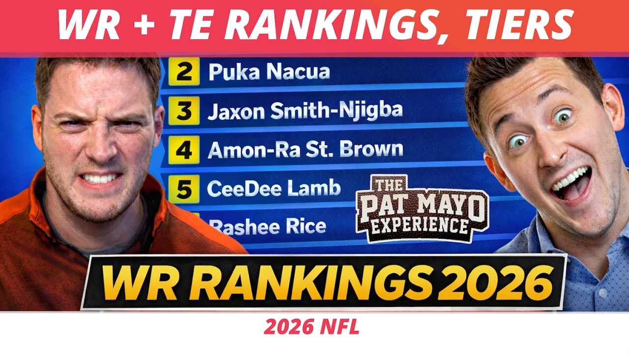 2026 Fantasy Football WR Rankings, Tiers + Tight End Rankings