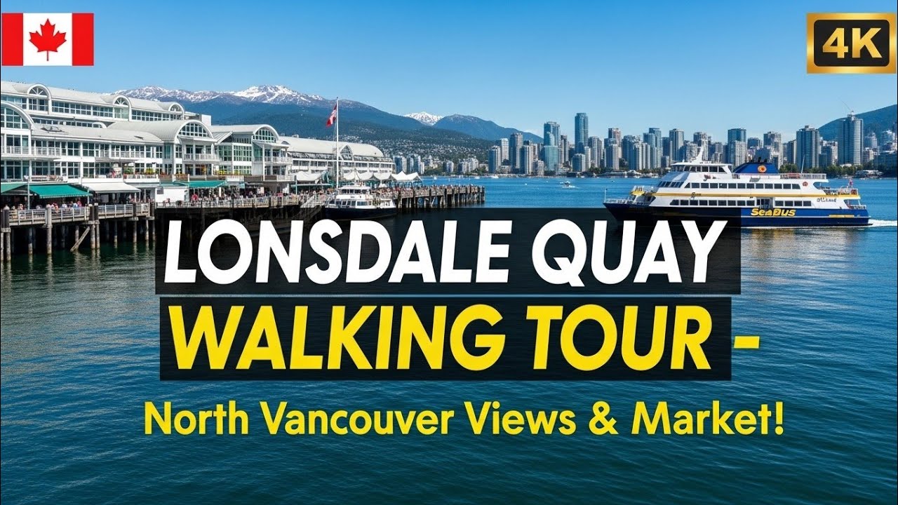 Lonsdale Quay Walking Tour North Vancouver Waterfront Market Pier SeaBus Views Family Friendly Attra
