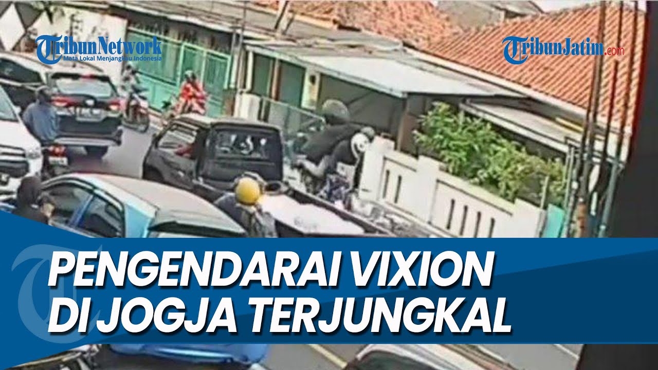 PENGENDARA VIXION TERJUNGKAL, Demi Hindari Tabrakan