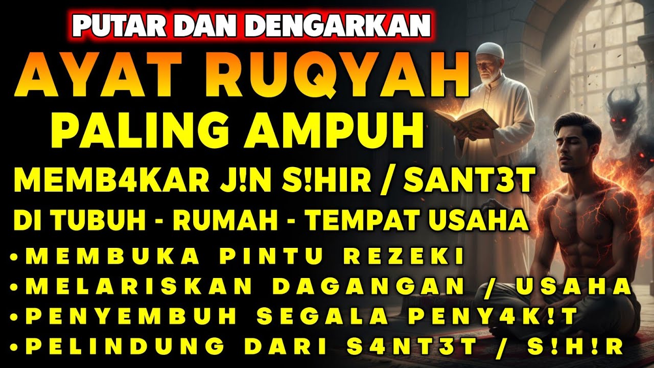 RUQYAH RUMAH PENGUSIR JIN, SETAN & SIHIR DI RUMAH & TUBUH, PENENANG HATI DAN FIKIRAN | BY ALAA ASER