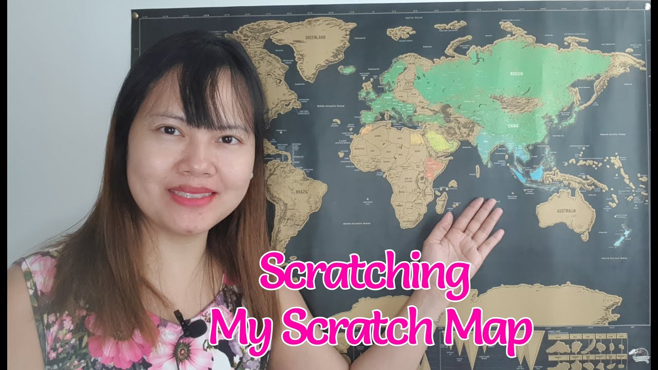 My Travel Scratch Map | Scratching 58 countries from 10 years | Where I have been? | Pia Dina