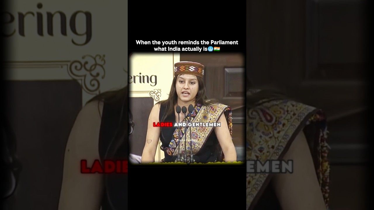 Ananya Negi&rsquo;s powerful speech in Parliament 🇮🇳🔥