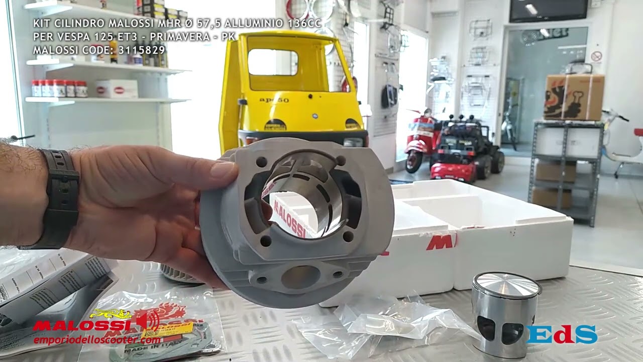 MALOSSI 136cc - Presentazione - Kit 136cc MALOSSI Vespa Et3 Primavera - 3115829