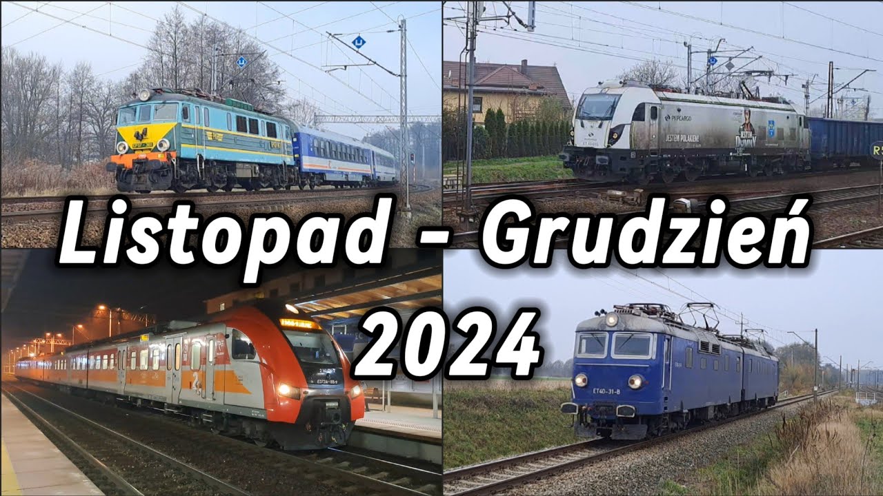 Pociągi w Lublińcu (4). Listopad - Grudzień 2024