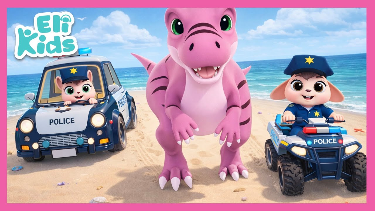 Dinosaur Escape | Police Rescue | Eli Kids Fun Cartoon & Songs
