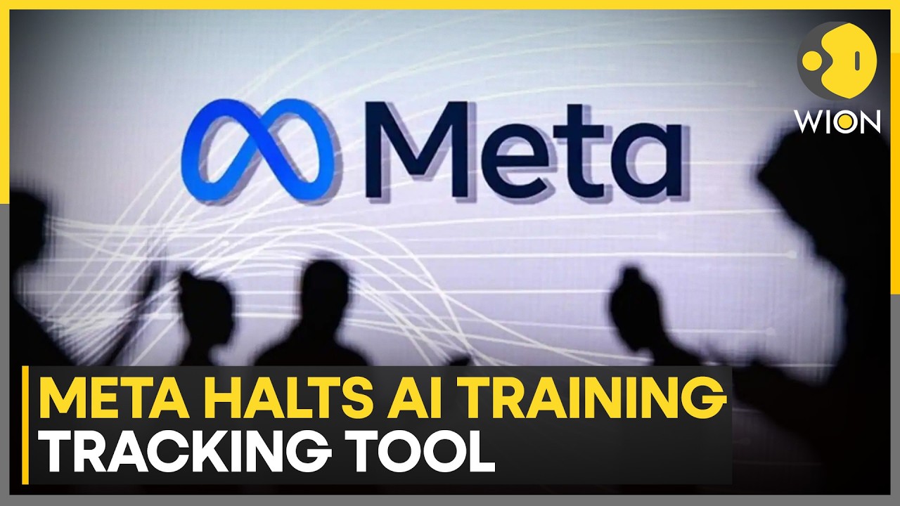 META Pauses AI Training Tracking Tool | WION Tech News