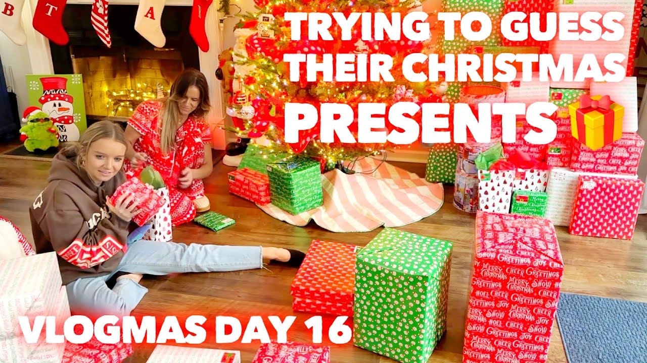 TRYING TO GUESS THEIR CHRISTMAS PRESENTS | Vlogmas Day 16 | Family 5 Vlogs