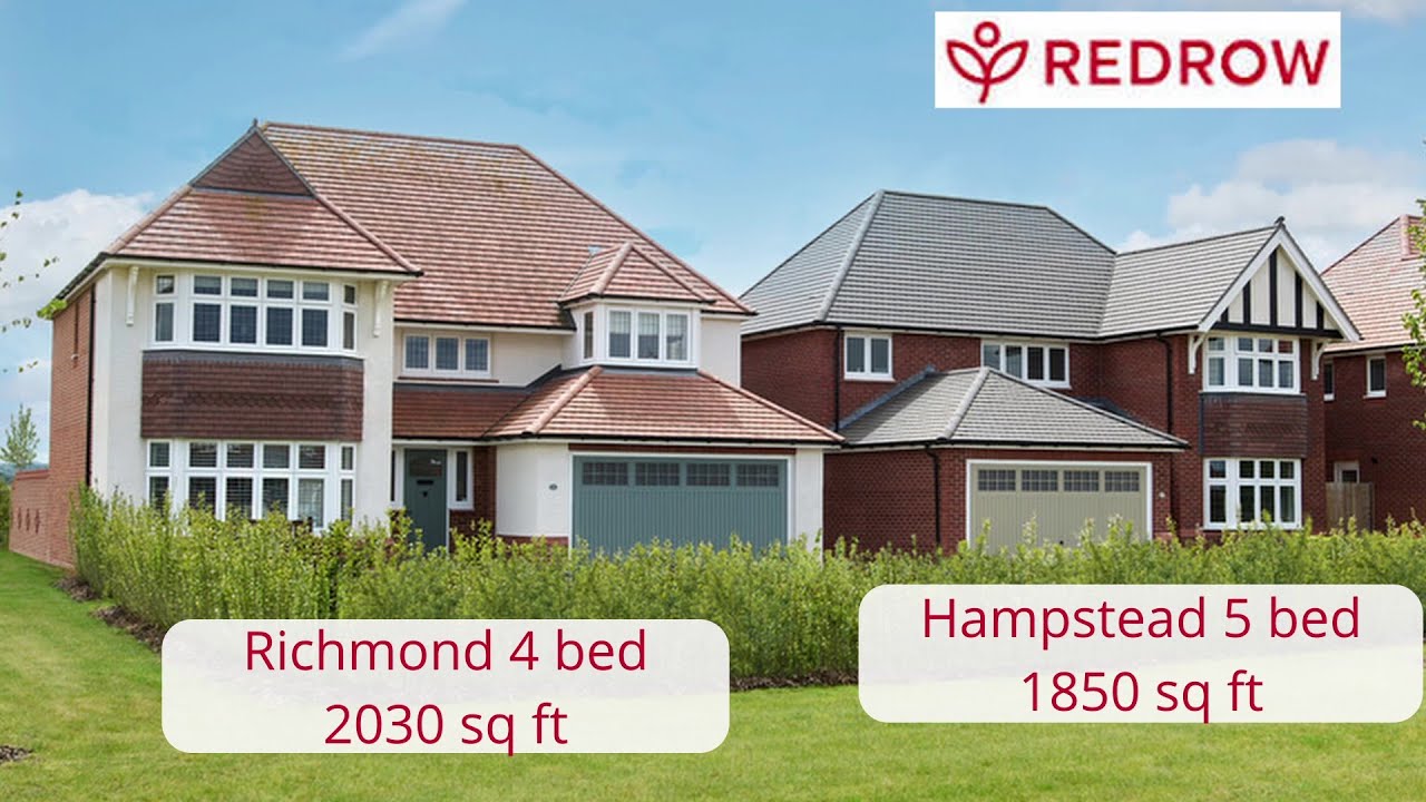 WIDNES區2000呎獨立屋 10分鐘車程到Warrington, 大發展商Redrow Homes 屋型 Hampstead and Richmond