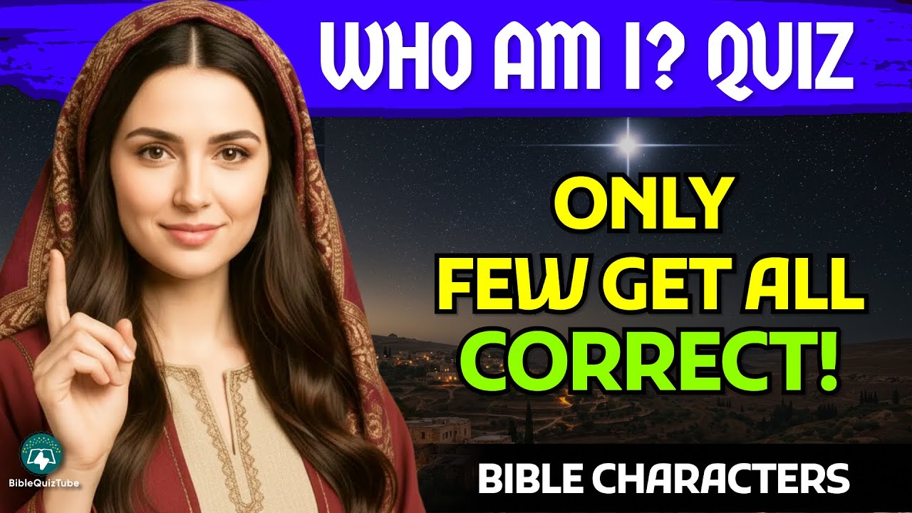 WHO AM I? 🧐 Only a FEW Get 25/25 on This Bible Character Quiz! | Bible Quiz Tube