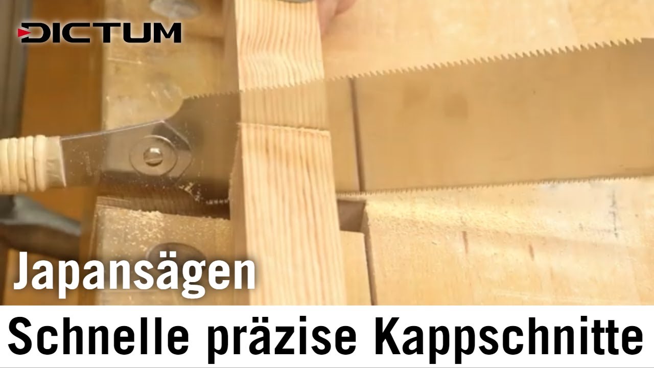 Schnelle und exakte Kappschnitte mit der Japans&auml;ge - Kurztutorial #dictum #japanesewoodworking