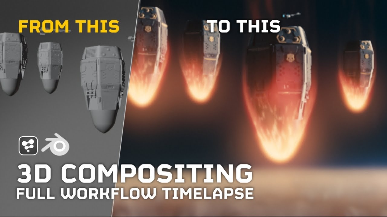 Making «The Helldive» | 3D Speed Compositing | Blender & Fusion