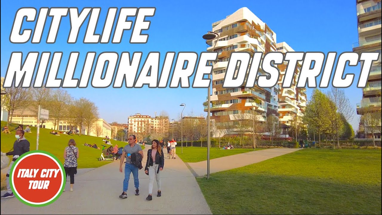 Milano Italy City Tour City life Residential and Urban Shopping District | Tre torri | POV - 4K UHD