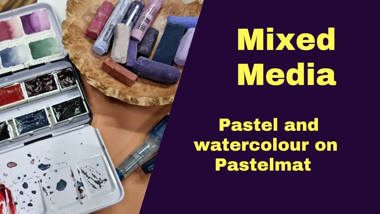Livestream  - Mixed Media Watercolour Pastel on Pastelmat
