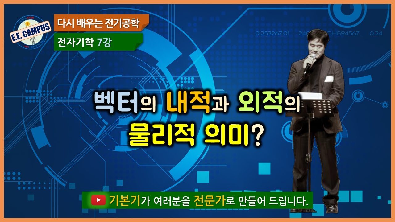 [기본기][전자기학 7강] 벡터의 내적과 외적의 물리적 의미