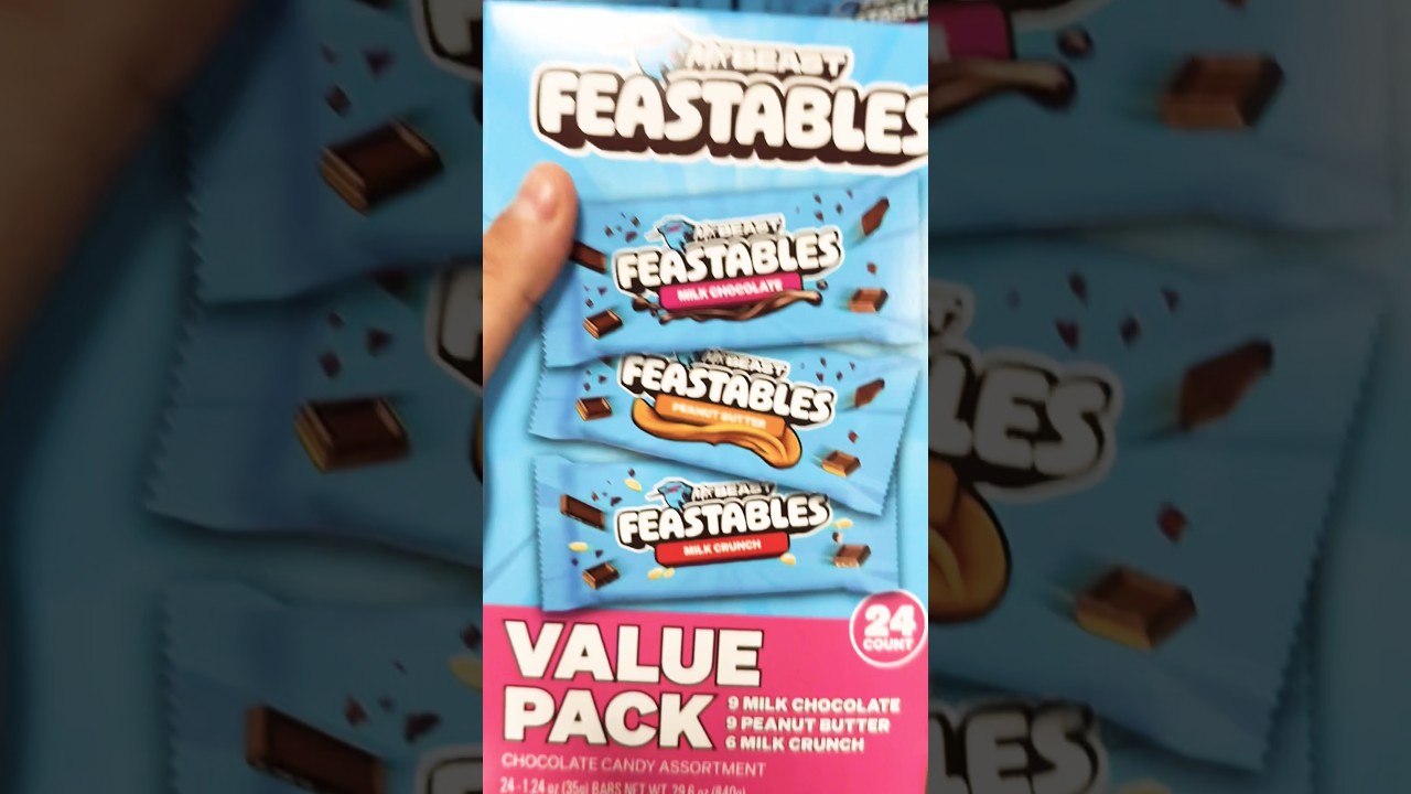 I found #MrBeast #Feastables Value pack at @samsclub 🍫 #candy #chocolate #feastables #mrbeast