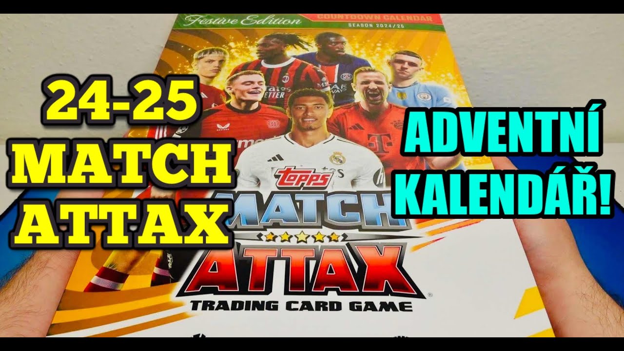 Adventní kalendář! 24-25 Topps MATCH ATTAX Festive Edition! Fotbalové kartičky Match Attax!