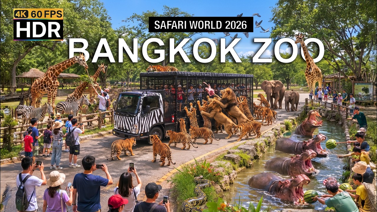 🇹🇭 4K HDR | Полный обзор Safari World Bangkok &mdash; самого УДИВИТЕЛЬНОГО ЗООПАРКА В МИРЕ 2026