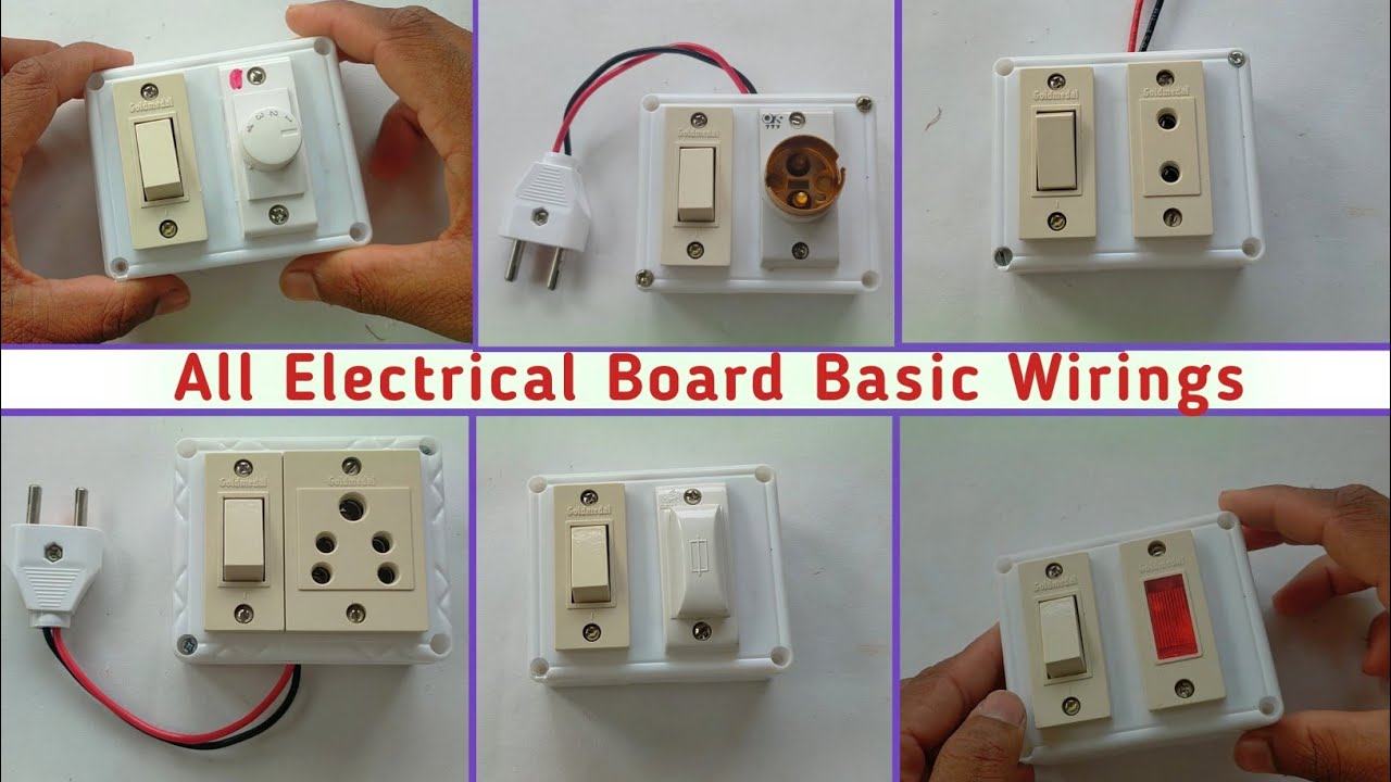 All Electrical Board Basic wirings | All kinds of Electric board wirings | Basics of wirings