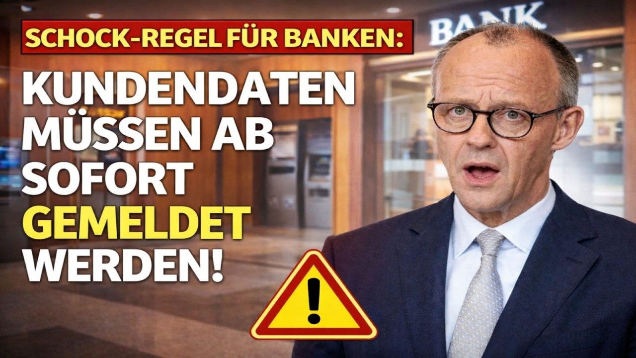 ⚠️ Schock-Regel f&uuml;r Banken: Kundendaten m&uuml;ssen ab sofort gemeldet werden!