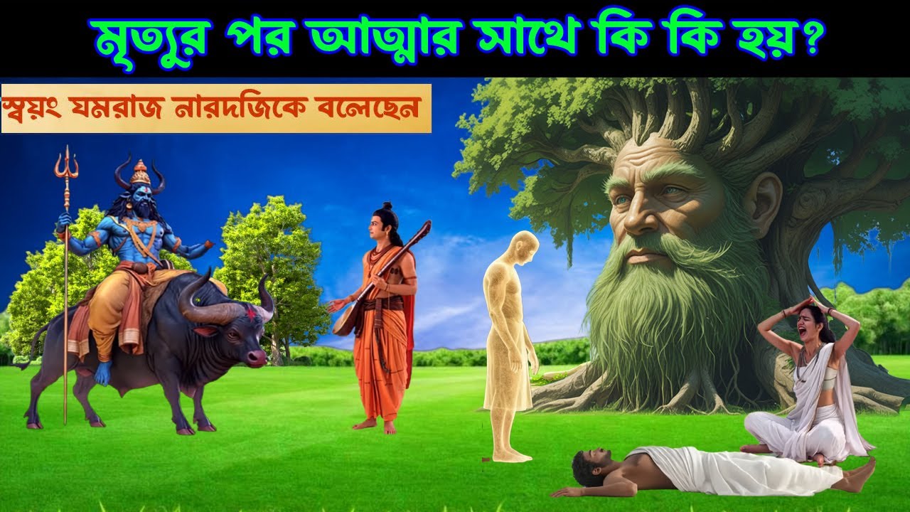 🌺স্বয়ং যমরাজ বলেছেন🌺 মৃত্যুর পর আত্মার সাথে কি হয়। মৃত্যুর ২৪ ঘন্টা পর আত্মা আবার কেন তার ঘরে ফিরে..