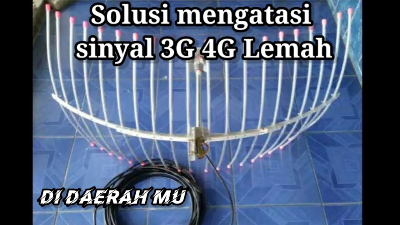 Tutorial cara merakit Antena Yagi Grid penguat sinyal 3G 4G