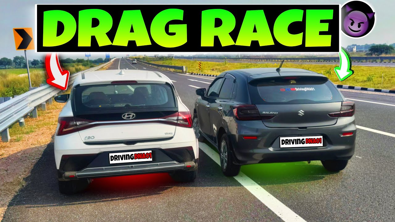 Maruti Baleno vs Hyundai i20 - DRAG RACE🔥