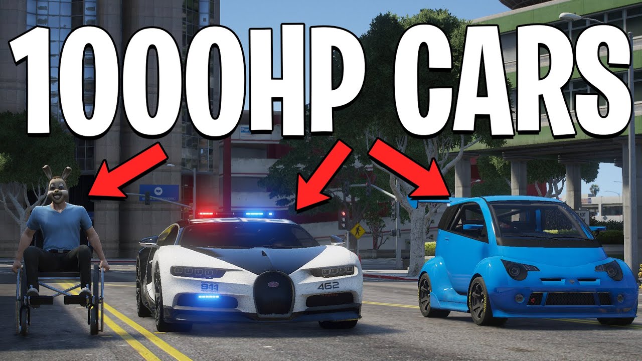 Running From Cops with Every 1000HP Car in GTA 5 RP