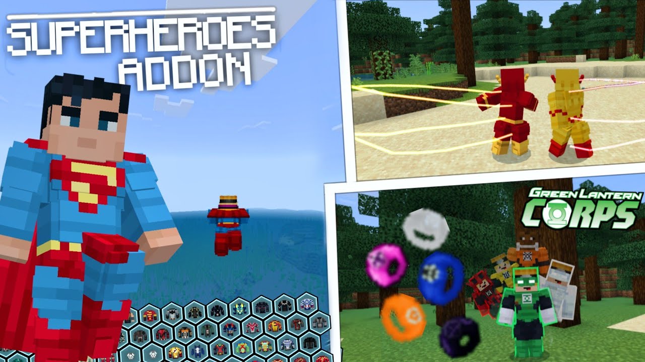 Это ЛУЧШИЙ мод на супергероев в Minecraft! | Дополнение/моды DC Survival для Minecraft PE (1.21.132)